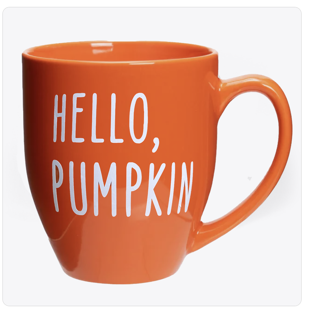 Hello Pumpkin 16 oz Glass Can Cup